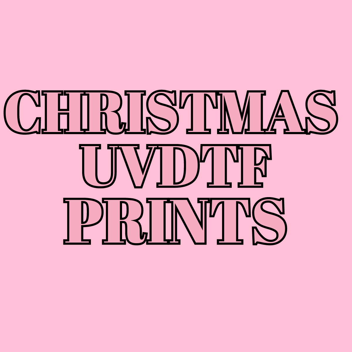 Christmas UVDTF TRANSFERS